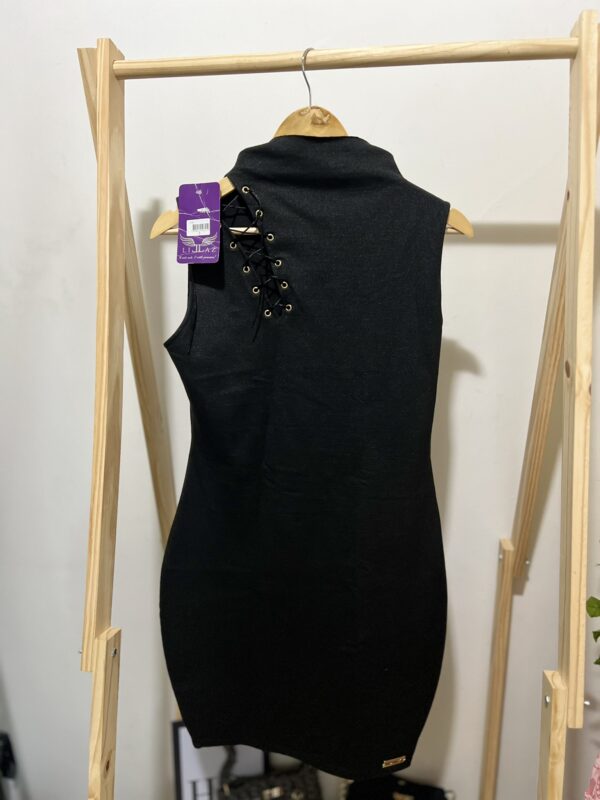 Vestido novo preto mídi - Imagem 3