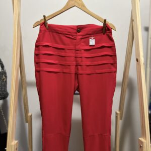 Calça vermelha tecido leve