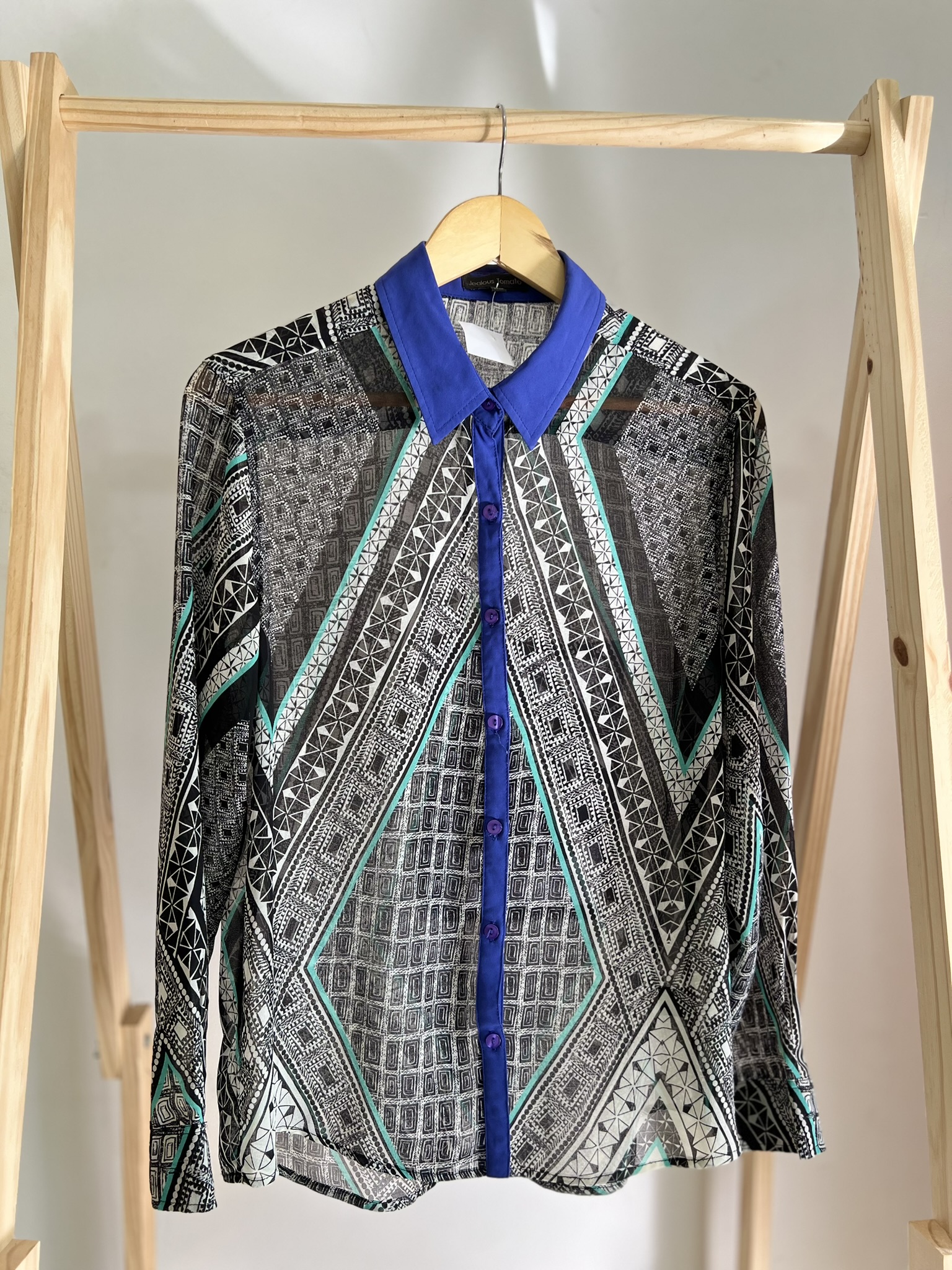 Camisa estampada manga longa