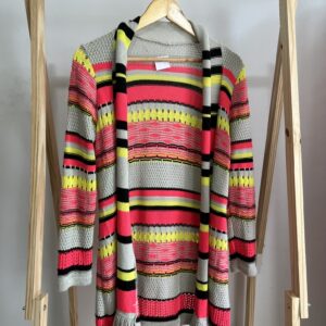 Casaquinho colorido kimono