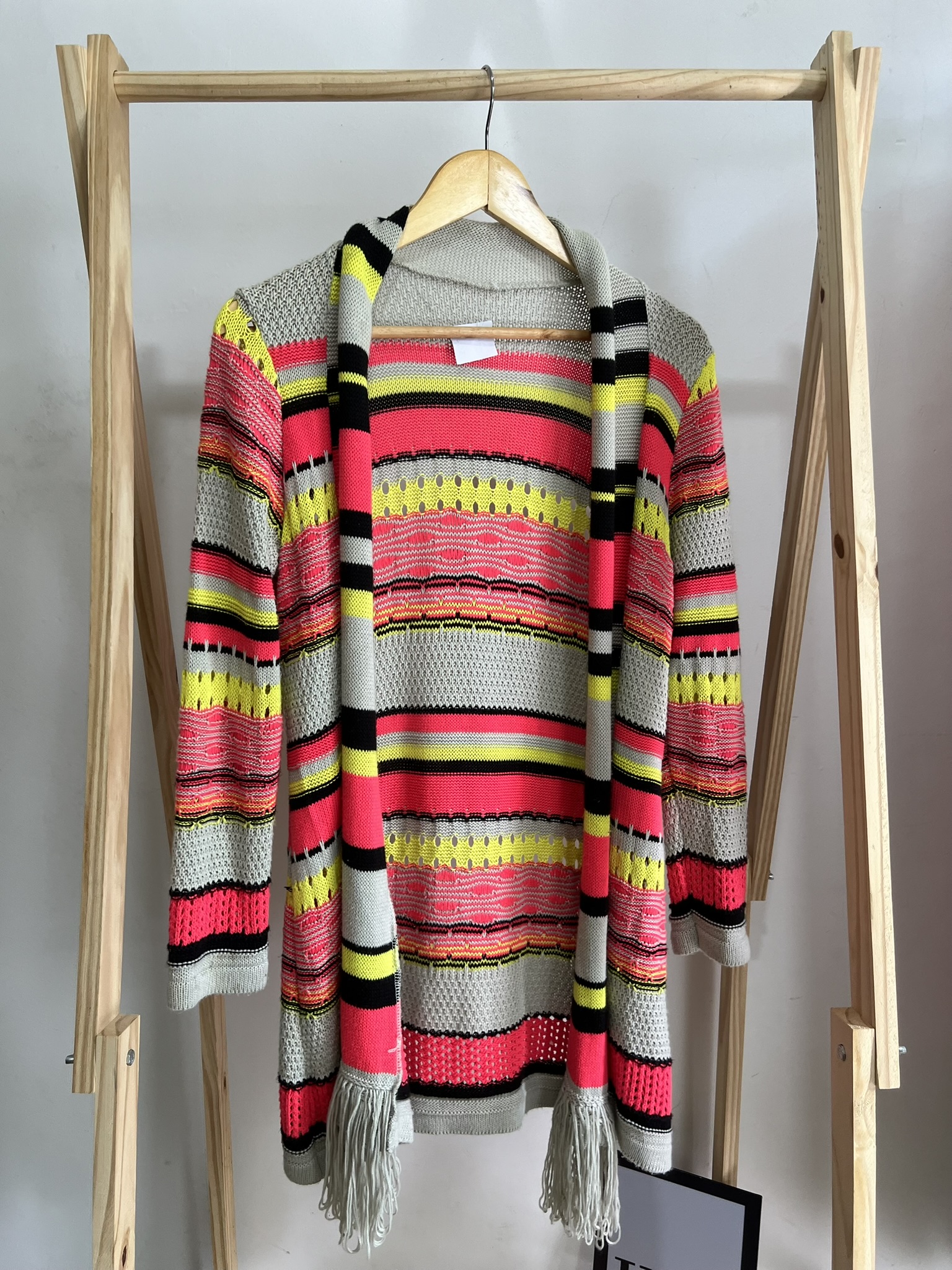Casaquinho colorido kimono