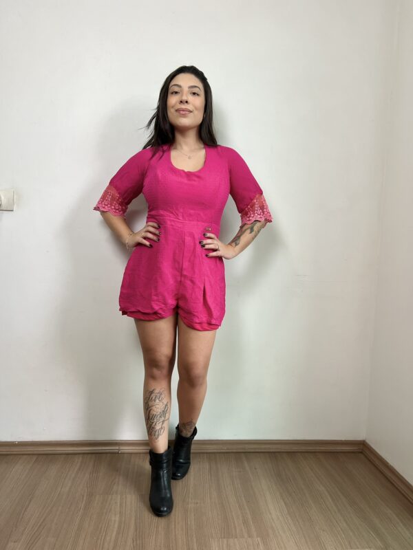 Macaquinho rosa curto - Imagem 3