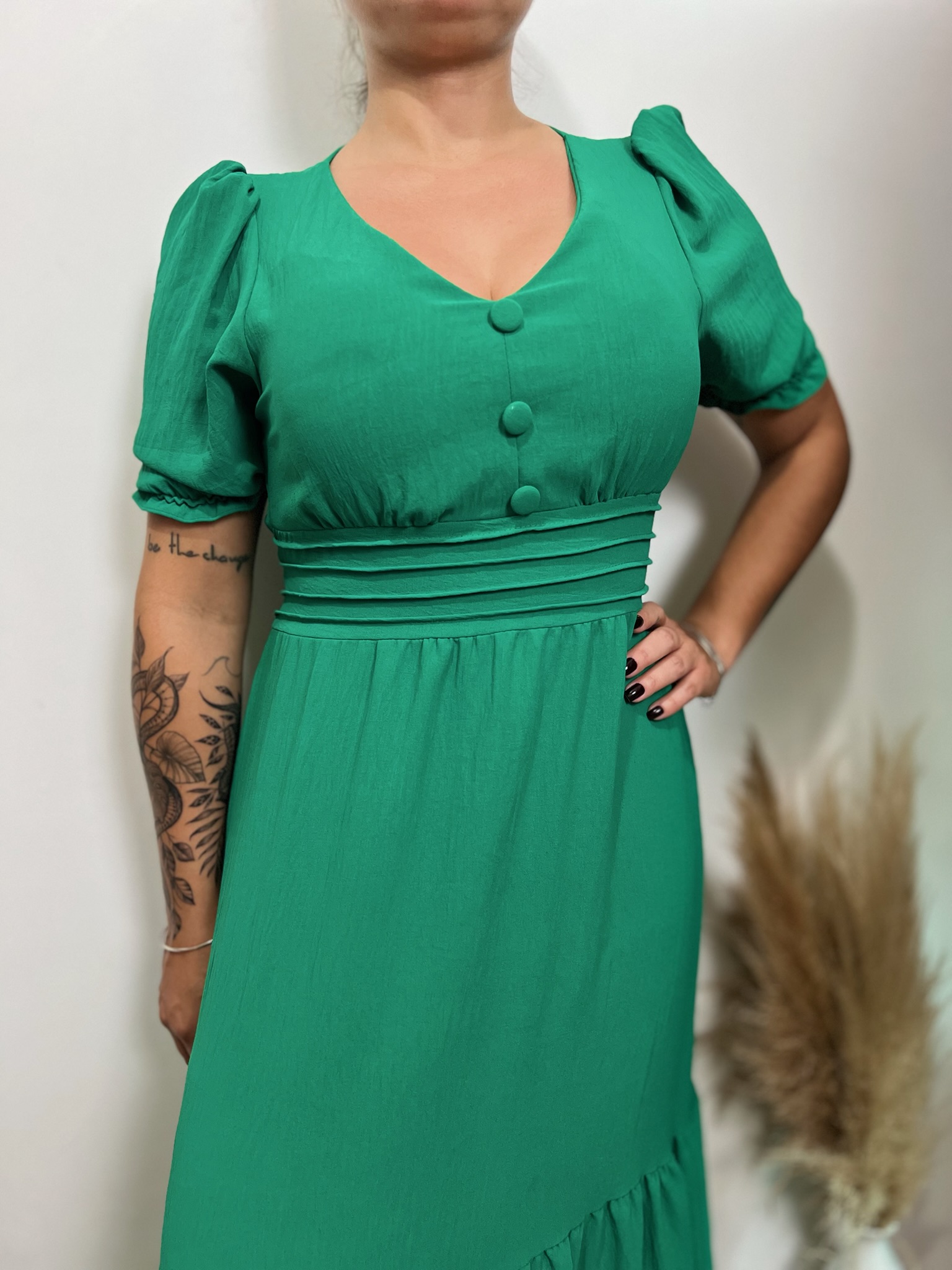 Vestido verde três marias