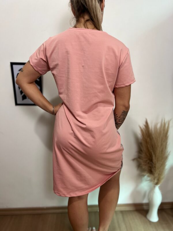 Vestido mídi rosa - Imagem 2