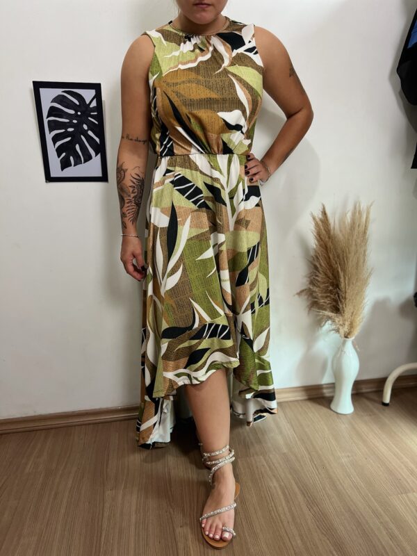 Vestido longo mais curto na frente - Imagem 5