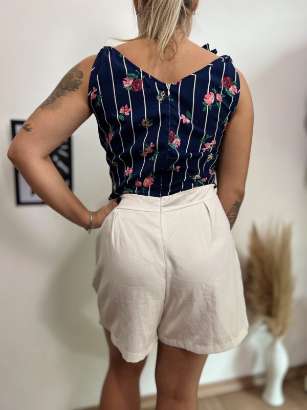 Macaquinho regata shorts branco - Imagem 3
