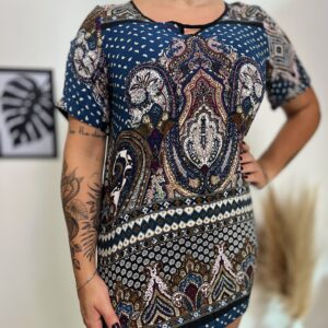 Vestido estampado indiano
