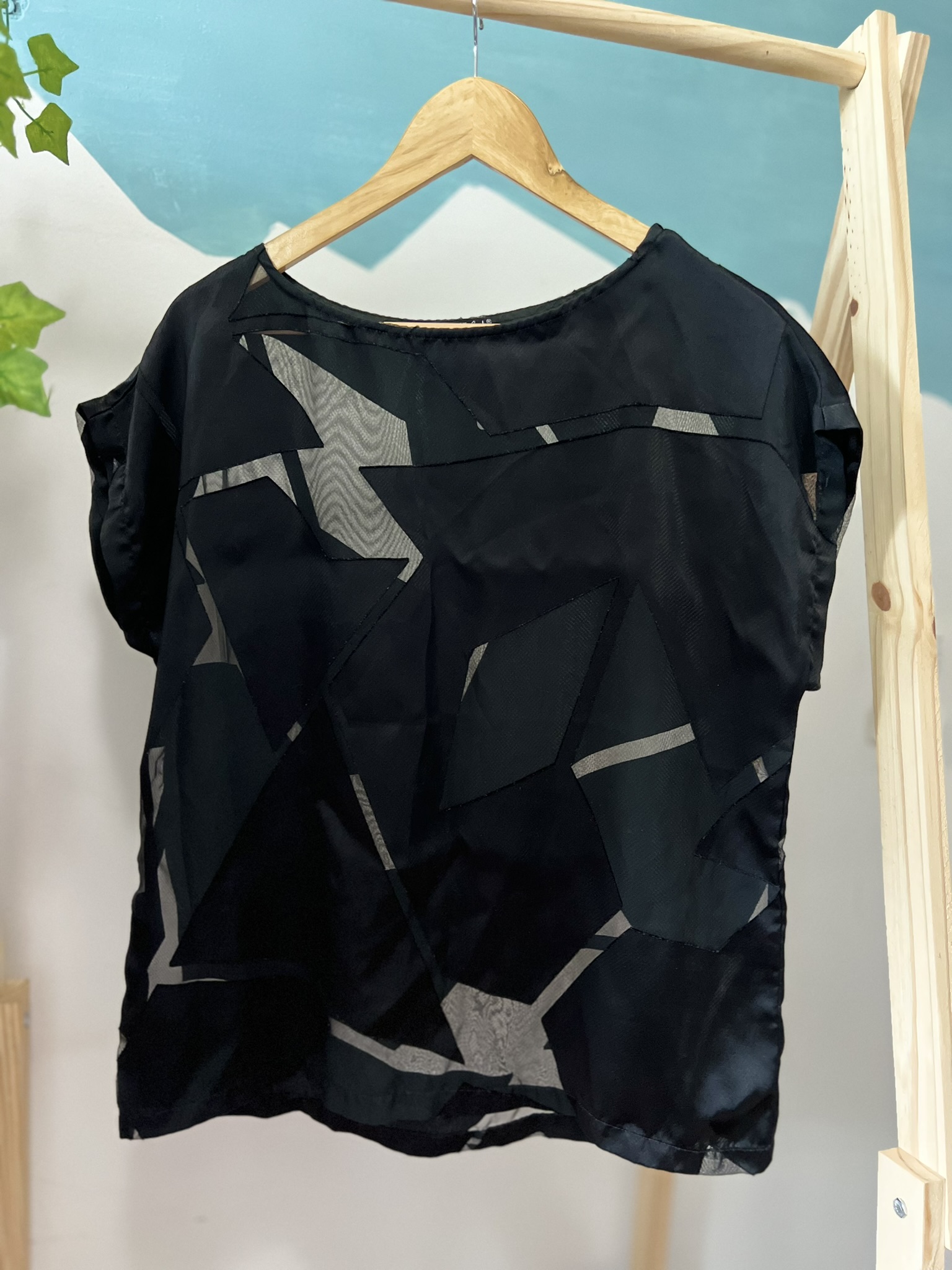 Camiseta manga curta preta