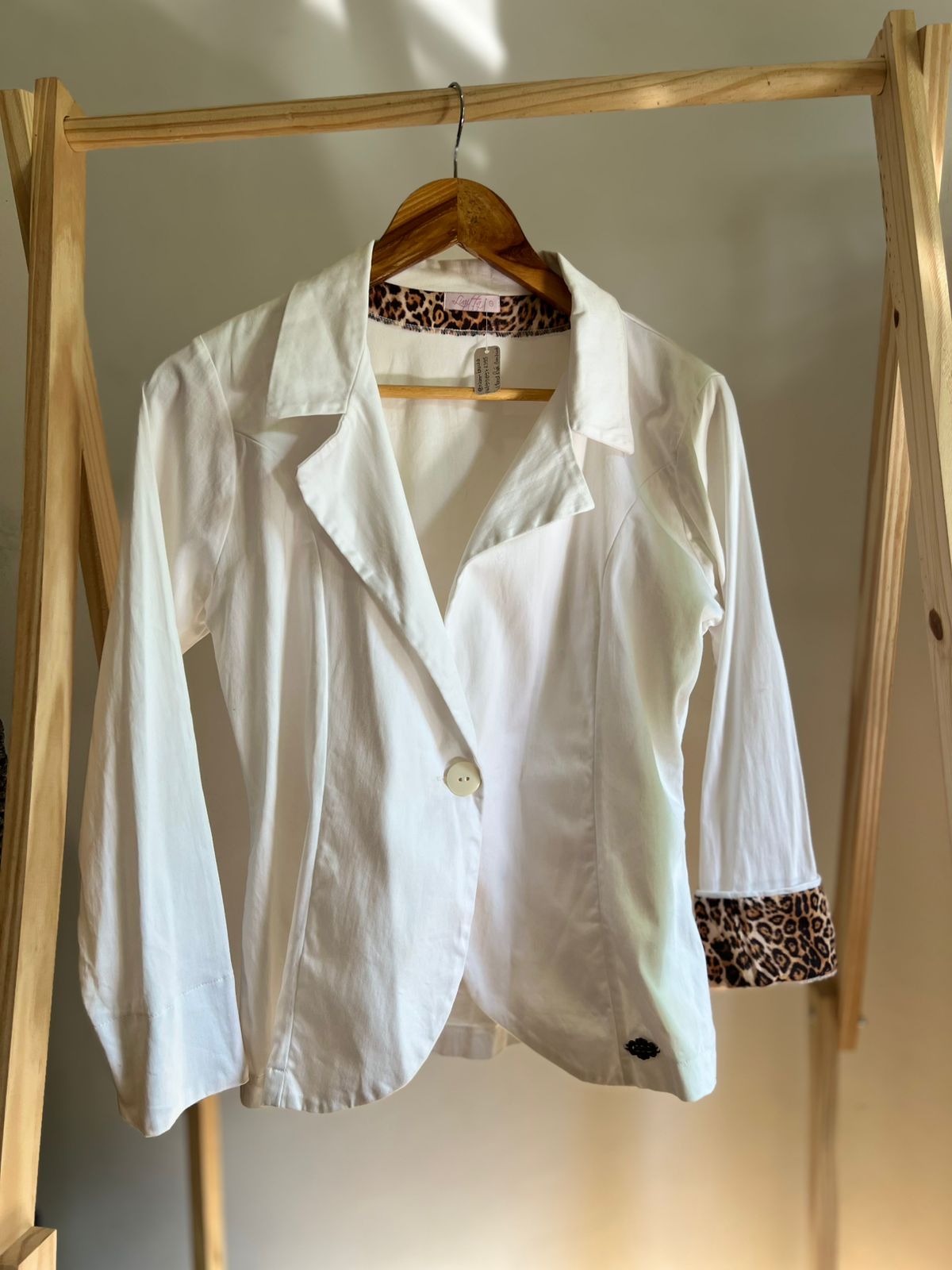 Casaquinho Blazer com animal print