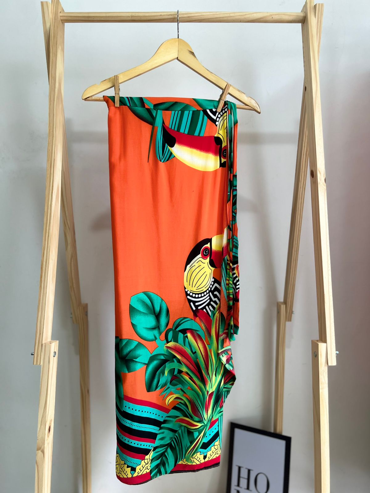 Saia longa envelope estampada