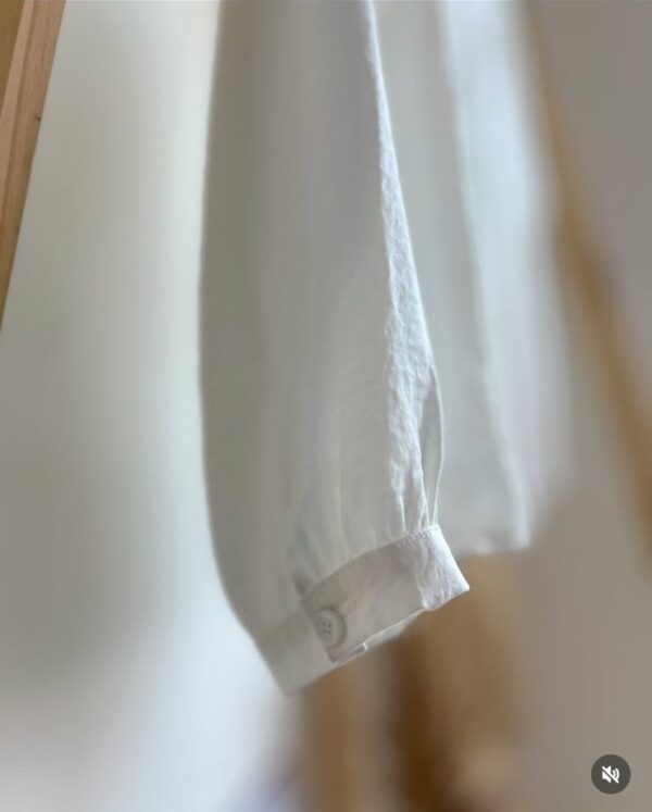 Camisa social branca com renda - Imagem 5