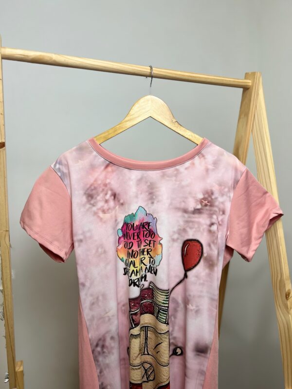 Vestido mídi rosa - Imagem 5