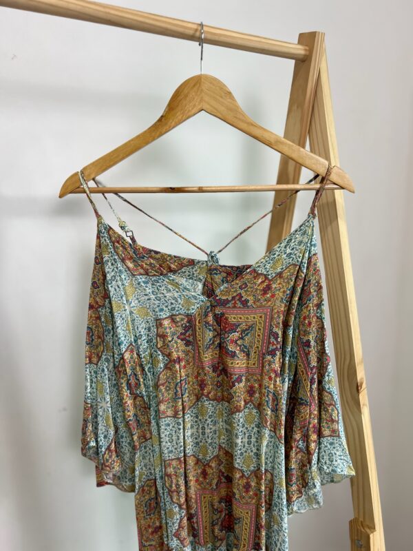 Vestido estampado meia manga - Imagem 2