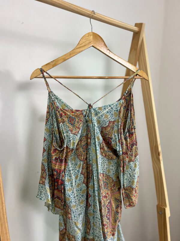 Vestido estampado meia manga - Imagem 4