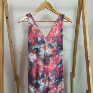 Vestido rosa de paetê