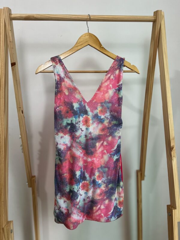 Vestido rosa de paetê