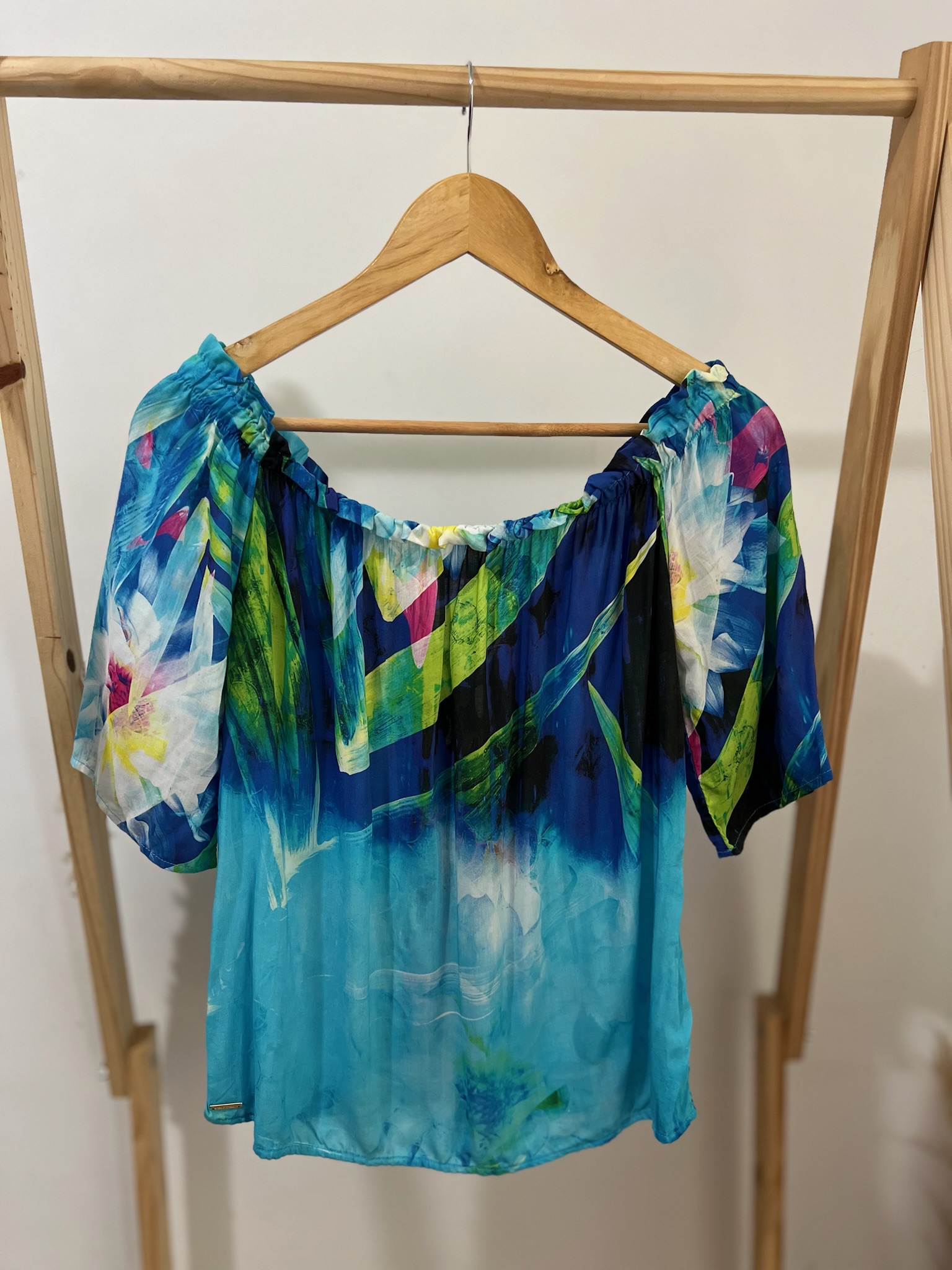 Blusa meia manga ciganinha