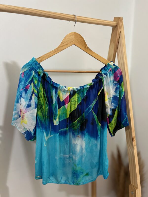 Blusa meia manga ciganinha - Imagem 3