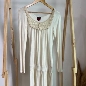Vestido manga longa