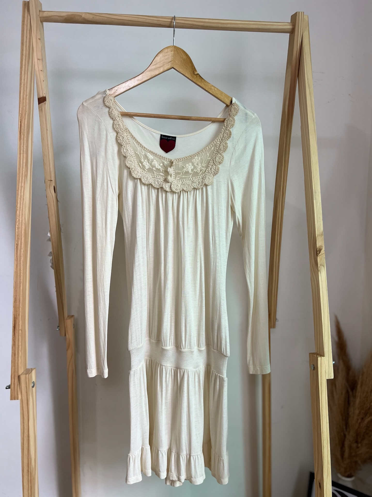 Vestido manga longa