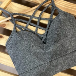 Cropped cinza