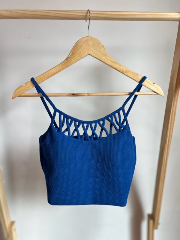 Cropped azul com bojo - Imagem 6
