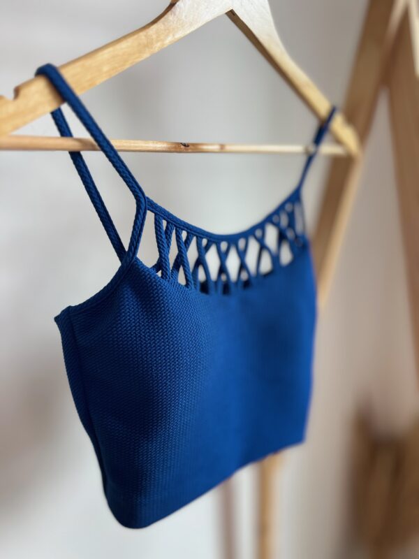 Cropped azul com bojo - Imagem 4