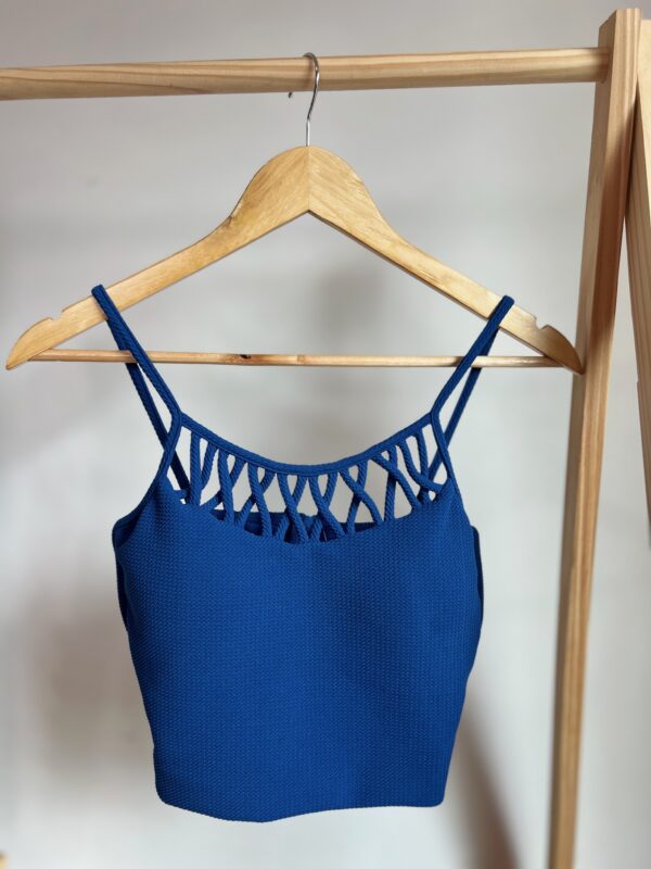 Cropped azul com bojo - Imagem 7