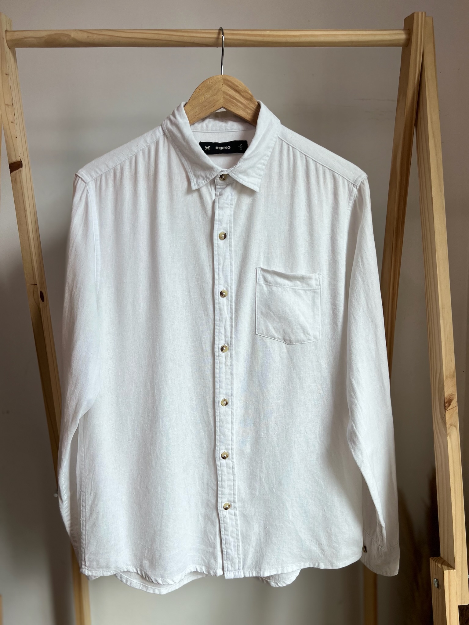 Camisa Branca Hering de Linho