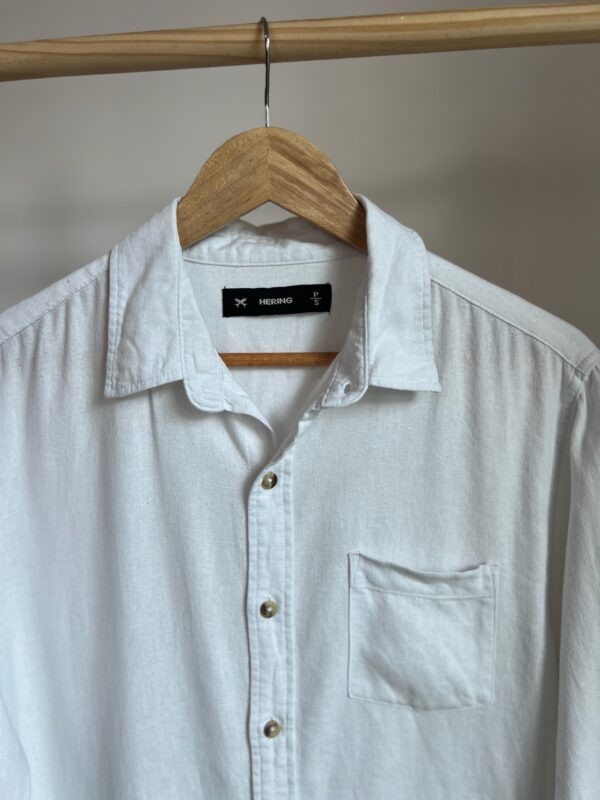 Camisa Branca Hering de Linho - Imagem 4