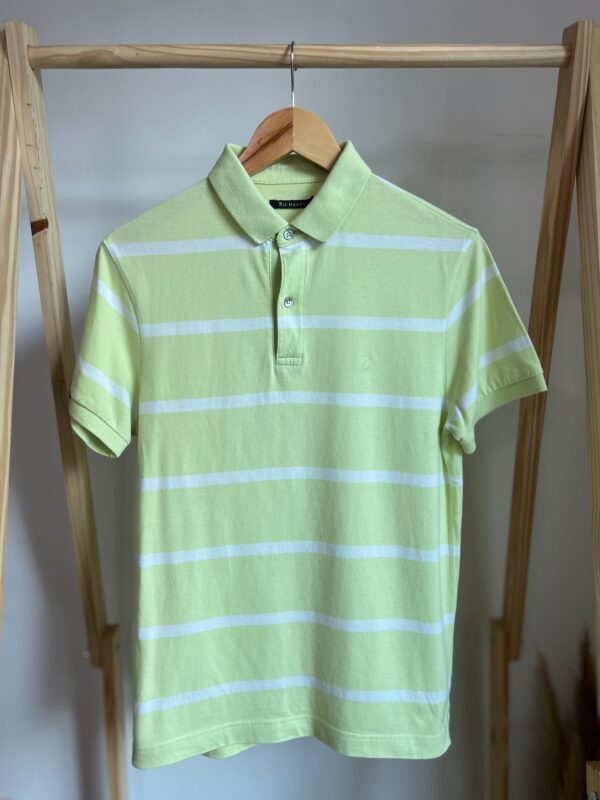 Camisa Polo Verde Listrada Richards - Imagem 3