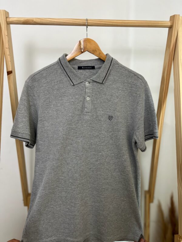 Camisa Polo Cinza Richards - Imagem 6