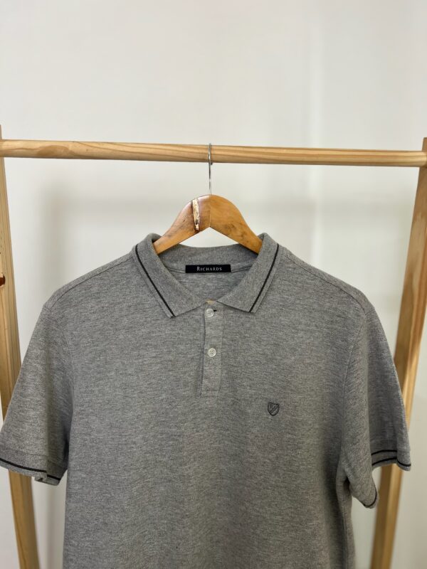 Camisa Polo Cinza Richards - Imagem 5
