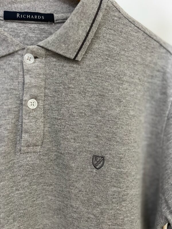 Camisa Polo Cinza Richards - Imagem 4