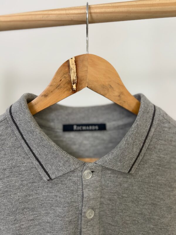 Camisa Polo Cinza Richards - Imagem 3