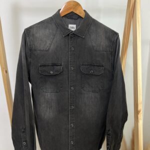 Camisa Jeans Preta Zara