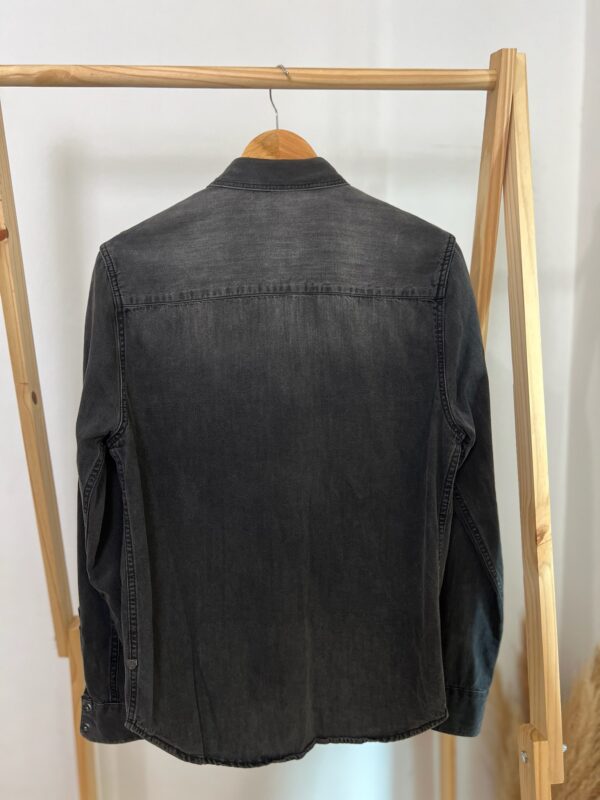 Camisa Jeans Preta Zara - Imagem 7
