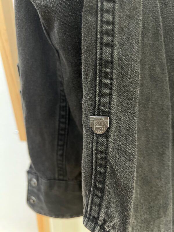 Camisa Jeans Preta Zara - Imagem 6