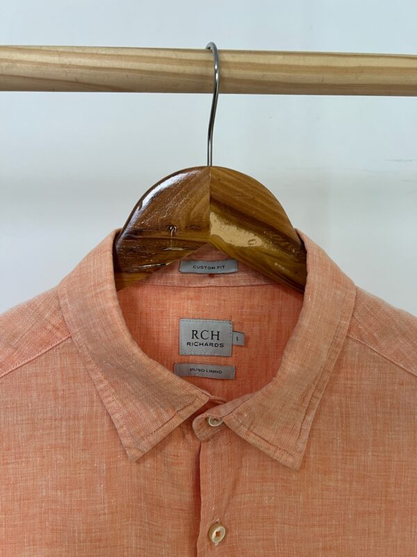 Camisa Coral Richards 100% linho - Imagem 3
