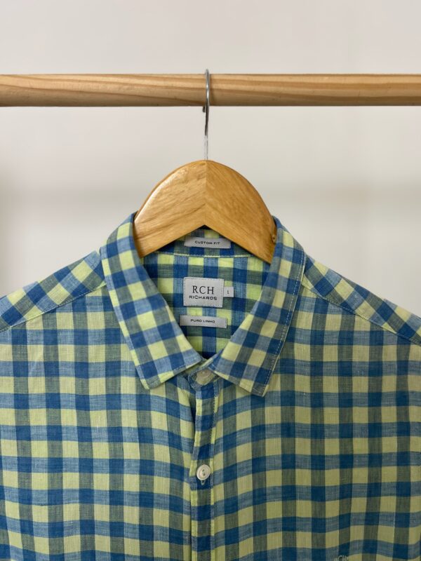 Camisa Xadrez Richards 100% linho - Imagem 2