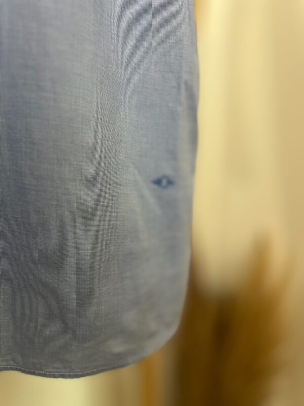 Camisa Azul Richard Puro Algodão - Imagem 4