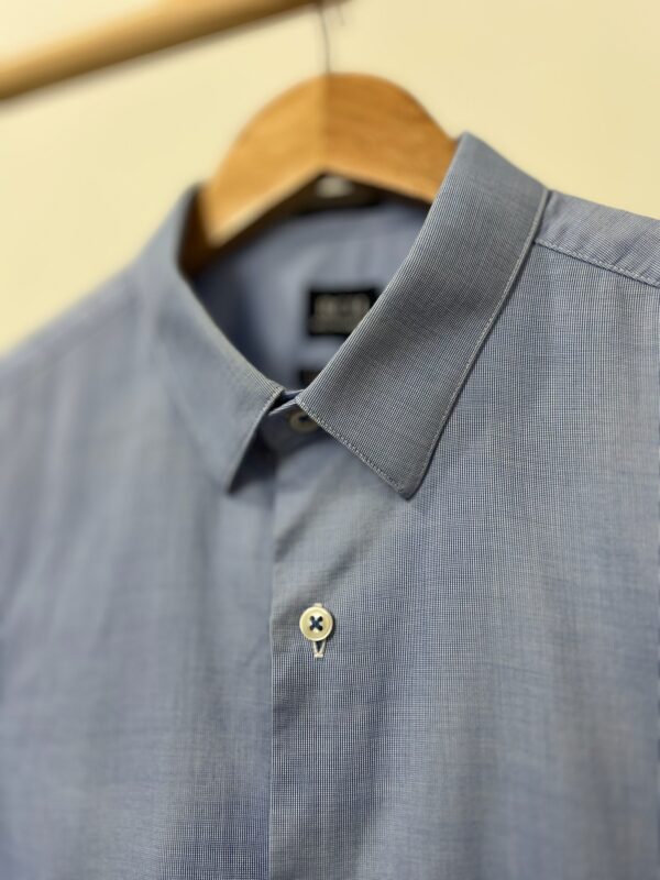 Camisa Azul Richard Puro Algodão - Imagem 3