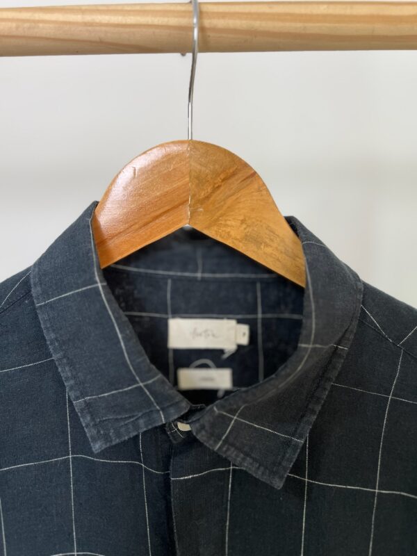 Camisa Azul Marinho 100% Linho - Imagem 2