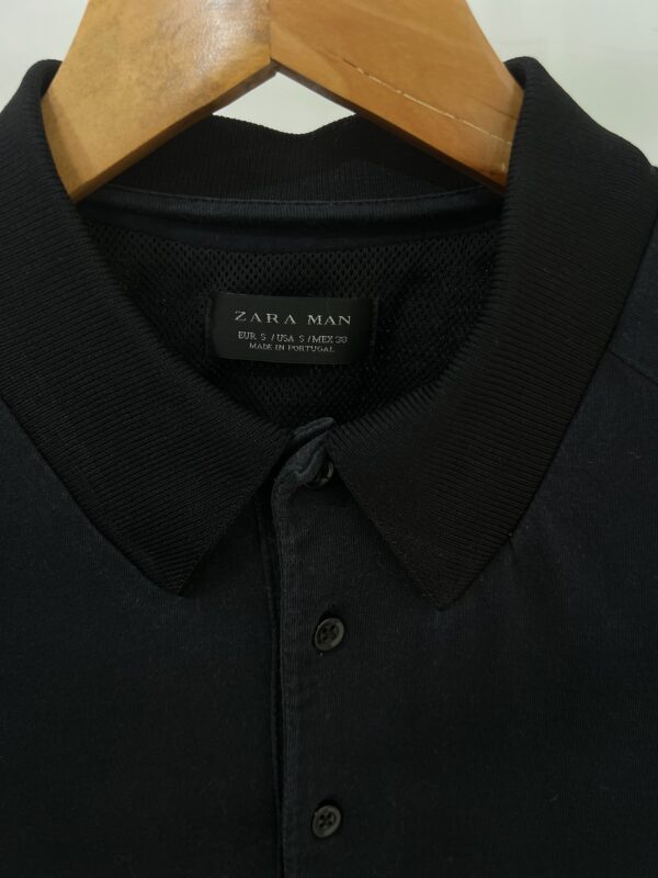 Camisa Polo Preta Zara - Imagem 3