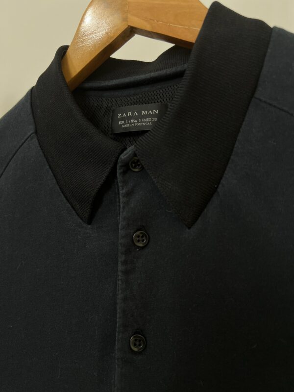 Camisa Polo Preta Zara - Imagem 2