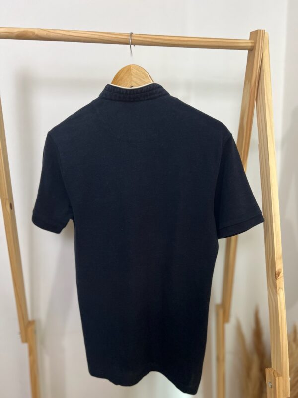 Camisa Gola Padre Azul Marinho Zara - Imagem 6