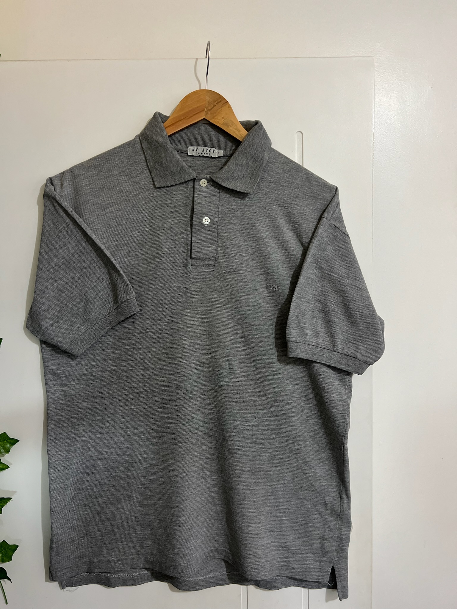 Camisa Polo Cinza Aviator