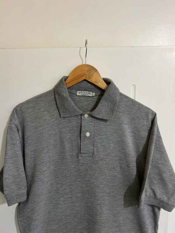 Camisa Polo Cinza Aviator - Imagem 6