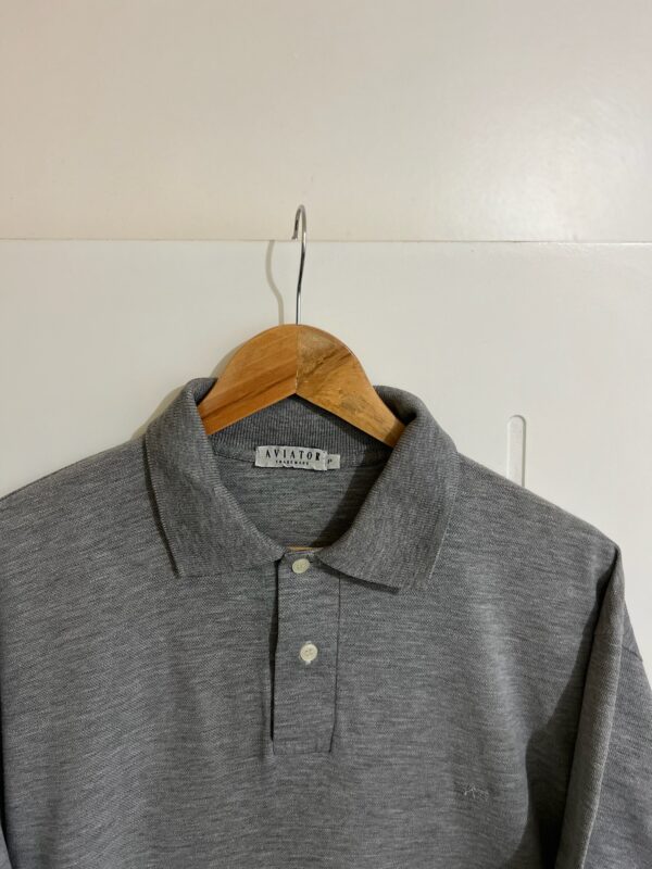 Camisa Polo Cinza Aviator - Imagem 4