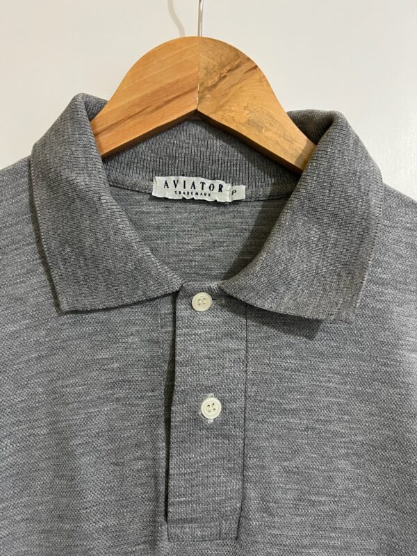 Camisa Polo Cinza Aviator - Imagem 3